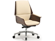Leather Medium Back Chair